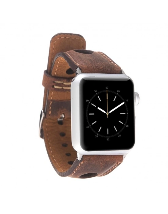 ÇOK SATAN Apple Watch Uyumlu Deri Kordon 42-44-45mm ARK G2