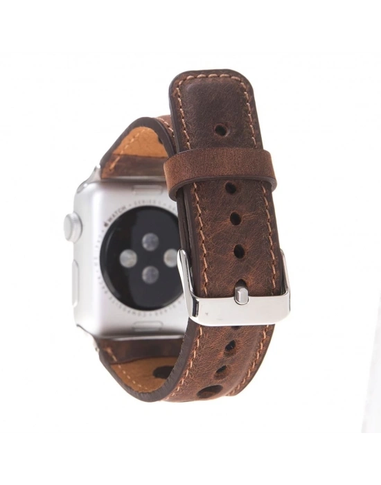 ÇOK SATAN Apple Watch Uyumlu Deri Kordon 42-44-45mm ARK G2