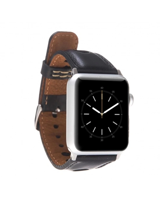 ÇOK SATAN Apple Watch Uyumlu Deri Kordon 42-44-45mm ARK RST1
