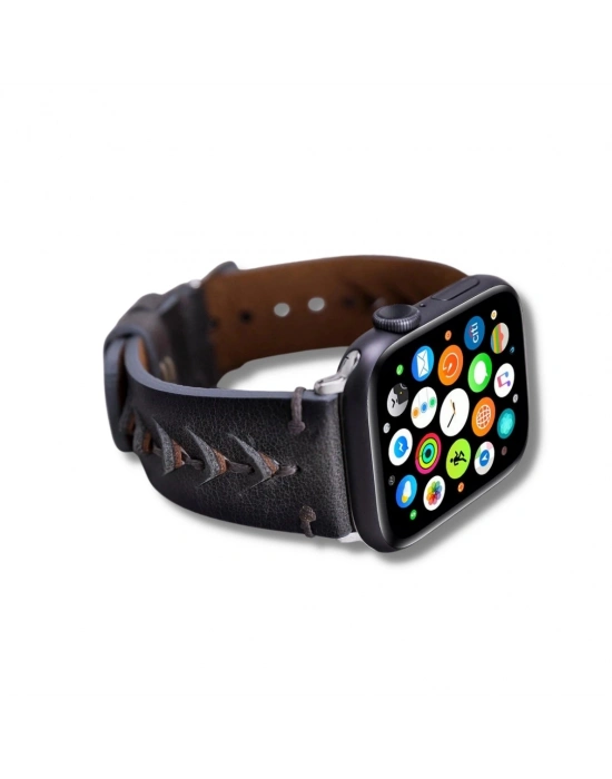 ÇOK SATAN Apple Watch Uyumlu Deri Kordon 42-44-45mm Boras VS4EF