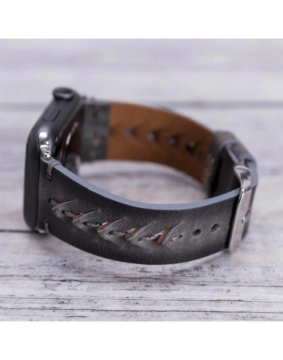 ÇOK SATAN Apple Watch Uyumlu Deri Kordon 42-44-45mm Boras VS4EF
