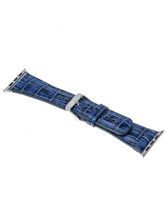 ÇOK SATAN Apple Watch Uyumlu Deri Kordon 42-44-45mm Croco YK07