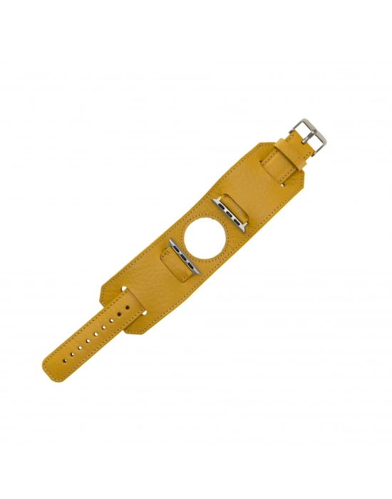 ÇOK SATAN Apple Watch Uyumlu Deri Kordon 42-44-45mm Cuff FL12