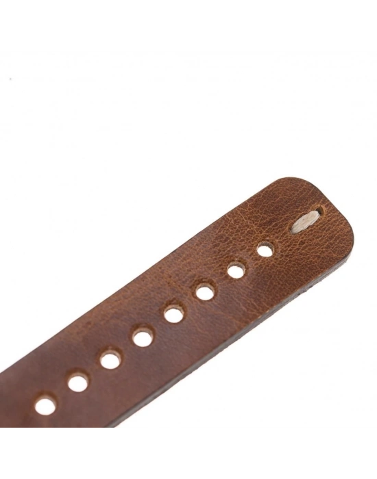 ÇOK SATAN Apple Watch Uyumlu Deri Kordon 42-44-45mm Cuff V18