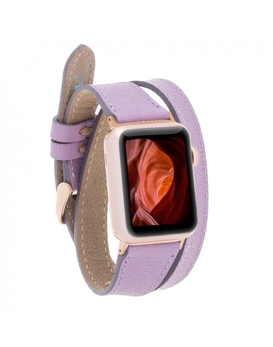 ÇOK SATAN Apple Watch Uyumlu Deri Kordon 42-44-45mm DT CP22