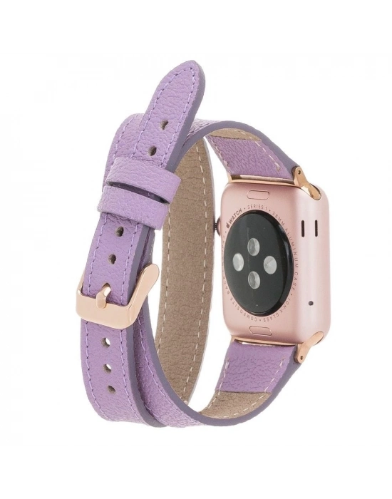 ÇOK SATAN Apple Watch Uyumlu Deri Kordon 42-44-45mm DT CP22