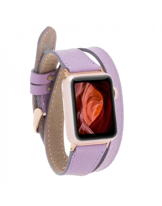 ÇOK SATAN Apple Watch Uyumlu Deri Kordon 42-44-45mm DT CP22