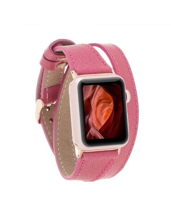 ÇOK SATAN Apple Watch Uyumlu Deri Kordon 42-44-45mm DT CP4