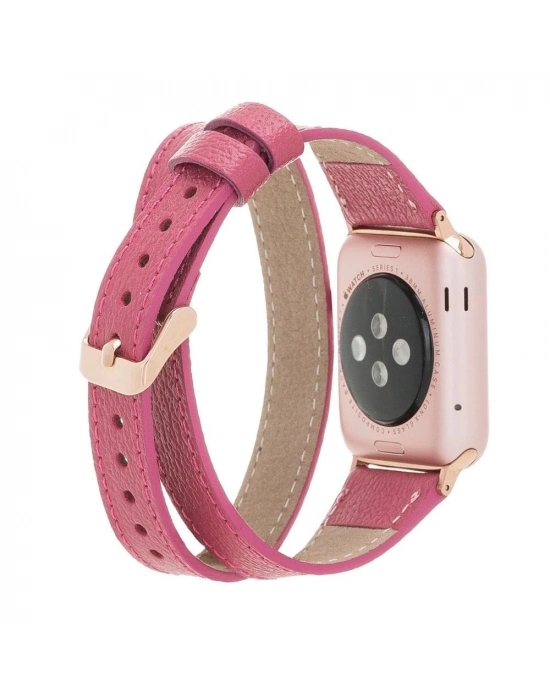 ÇOK SATAN Apple Watch Uyumlu Deri Kordon 42-44-45mm DT CP4