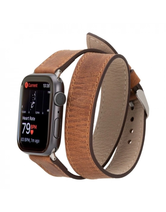 ÇOK SATAN Apple Watch Uyumlu Deri Kordon 42-44-45mm DT G2