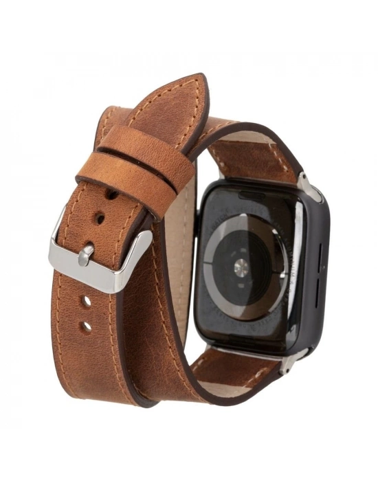 ÇOK SATAN Apple Watch Uyumlu Deri Kordon 42-44-45mm DT G2