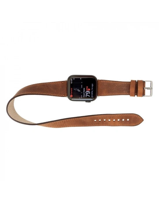 ÇOK SATAN Apple Watch Uyumlu Deri Kordon 42-44-45mm DT G2
