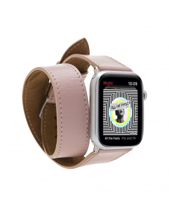 ÇOK SATAN Apple Watch Uyumlu Deri Kordon 42-44-45mm DT NU2