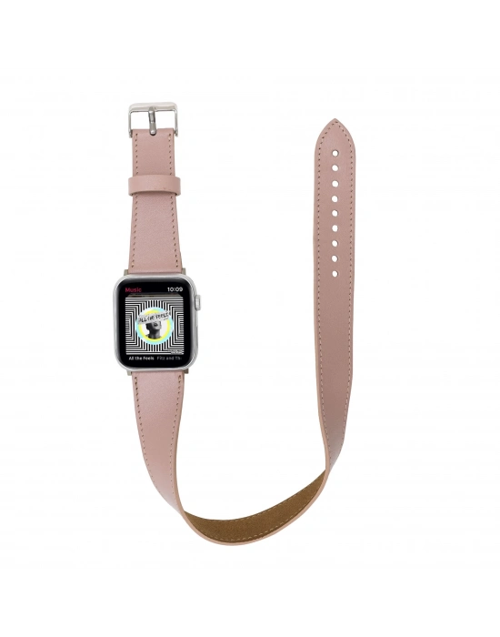 ÇOK SATAN Apple Watch Uyumlu Deri Kordon 42-44-45mm DT NU2