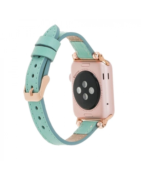 ÇOK SATAN Apple Watch Uyumlu Deri Kordon 42-44-45mm Ferro BRN7