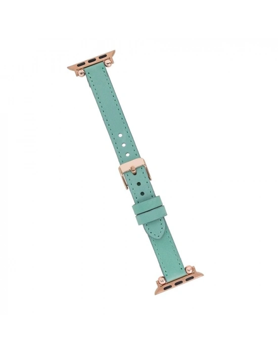 ÇOK SATAN Apple Watch Uyumlu Deri Kordon 42-44-45mm Ferro BRN7