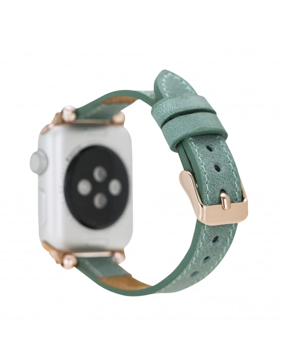 ÇOK SATAN Apple Watch Uyumlu Deri Kordon 42-44-45mm Ferro CZ12