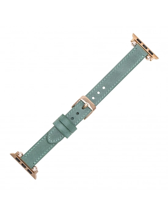 ÇOK SATAN Apple Watch Uyumlu Deri Kordon 42-44-45mm Ferro CZ12