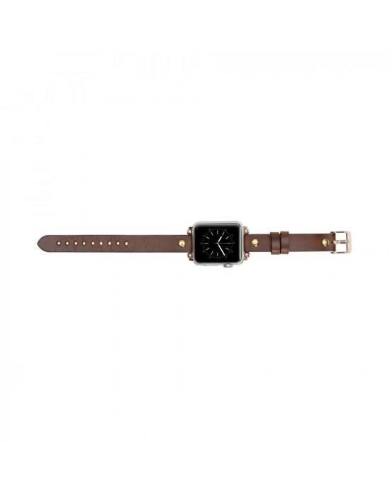 ÇOK SATAN Apple Watch Uyumlu Deri Kordon 42-44-45mm Ferro GT RST2E