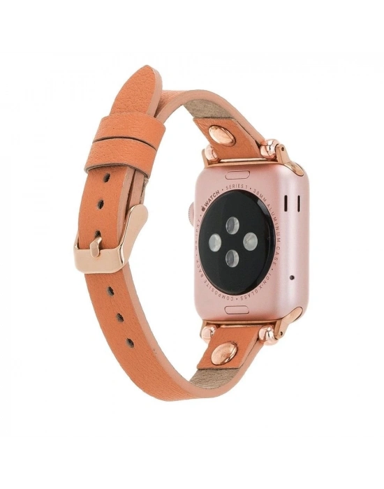 ÇOK SATAN Apple Watch Uyumlu Deri Kordon 42-44-45mm Ferro RT NU3
