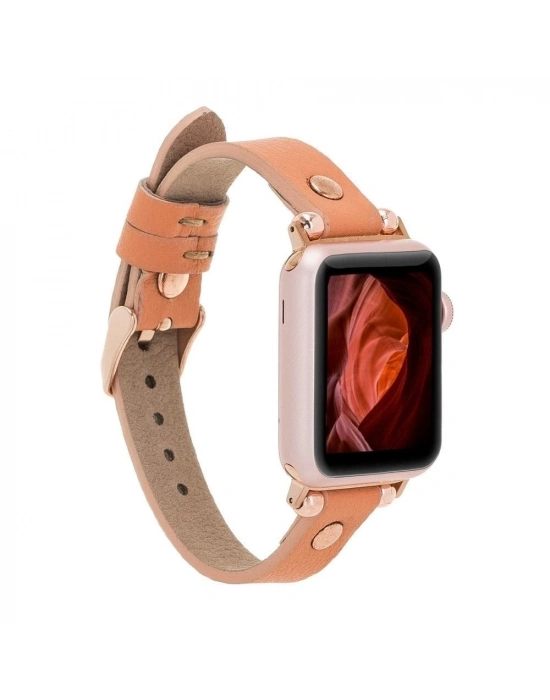 ÇOK SATAN Apple Watch Uyumlu Deri Kordon 42-44-45mm Ferro RT NU3