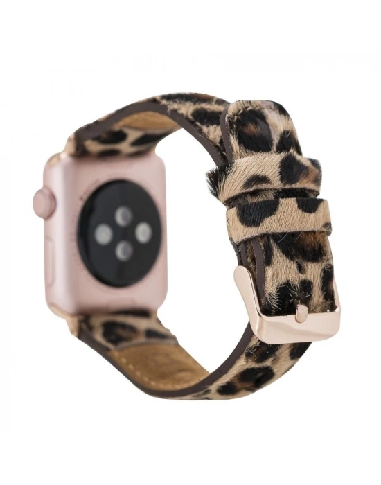 ÇOK SATAN Apple Watch Uyumlu Deri Kordon 42-44-45mm LEO1N