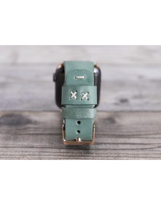 ÇOK SATAN Apple Watch Uyumlu Deri Kordon 42-44-45mm Orfe CZ12