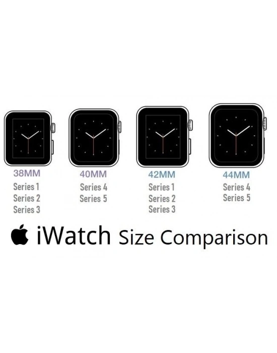 ÇOK SATAN Apple Watch Uyumlu Deri Kordon 42-44-45mm RST1 Siyah