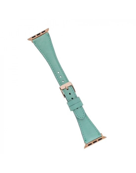 ÇOK SATAN Apple Watch Uyumlu Deri Kordon 42-44-45mm Slim BRN7