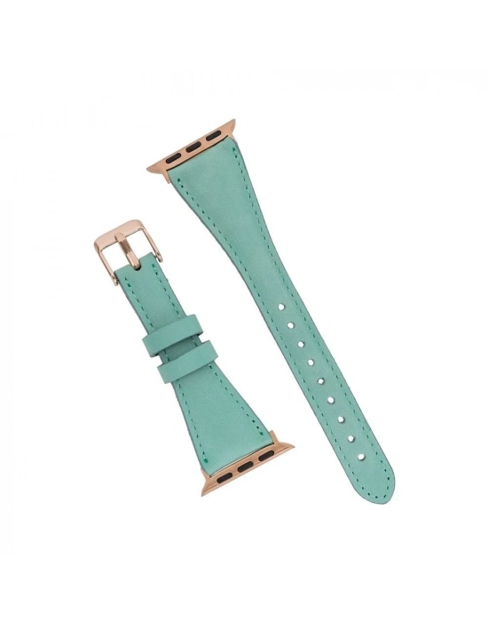 ÇOK SATAN Apple Watch Uyumlu Deri Kordon 42-44-45mm Slim BRN7