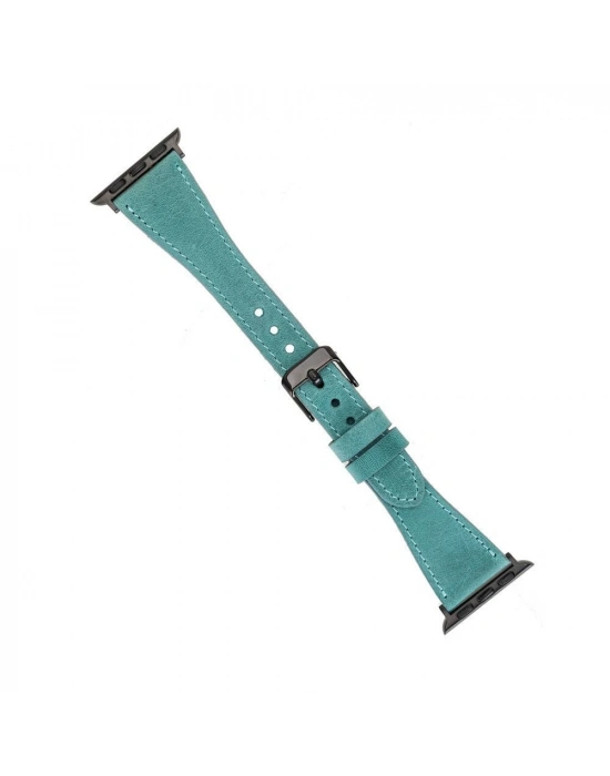 ÇOK SATAN Apple Watch Uyumlu Deri Kordon 42-44-45mm Slim CZ12