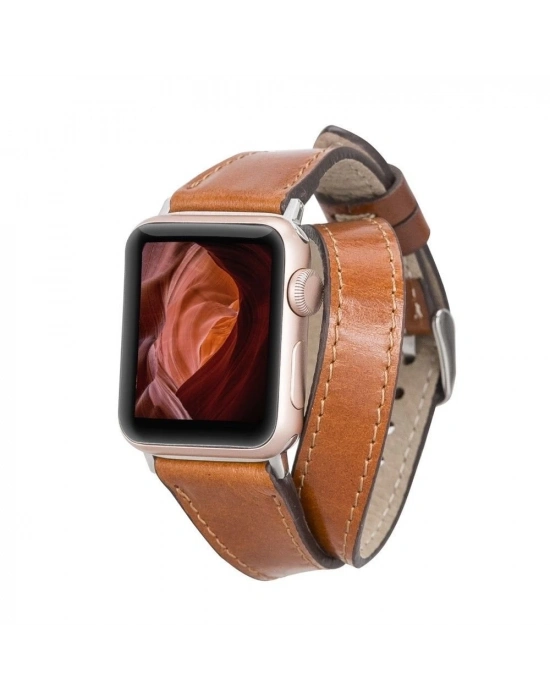 ÇOK SATAN Apple Watch Uyumlu Deri Kordon 42-44-45mm Slim DT QUA