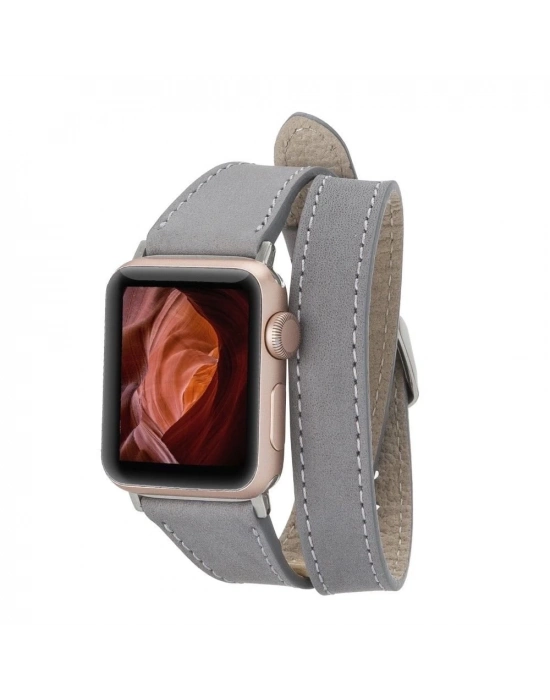 ÇOK SATAN Apple Watch Uyumlu Deri Kordon 42-44-45mm Slim DTQUARST9