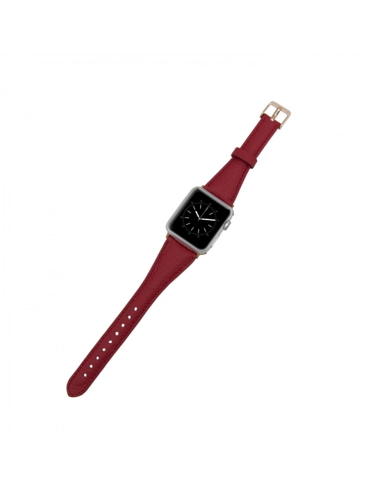 ÇOK SATAN Apple Watch Uyumlu Deri Kordon 42-44-45mm Slim ERC2