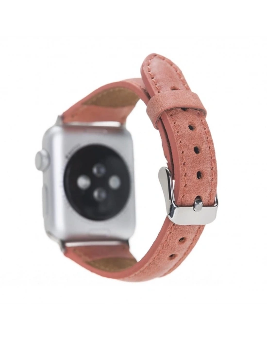 ÇOK SATAN Apple Watch Uyumlu Deri Kordon 42-44-45mm Slim G17