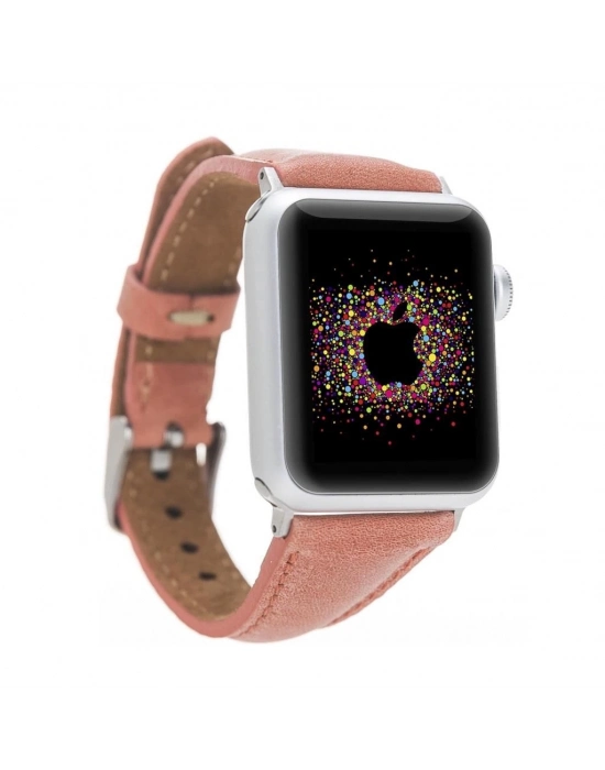 ÇOK SATAN Apple Watch Uyumlu Deri Kordon 42-44-45mm Slim G17