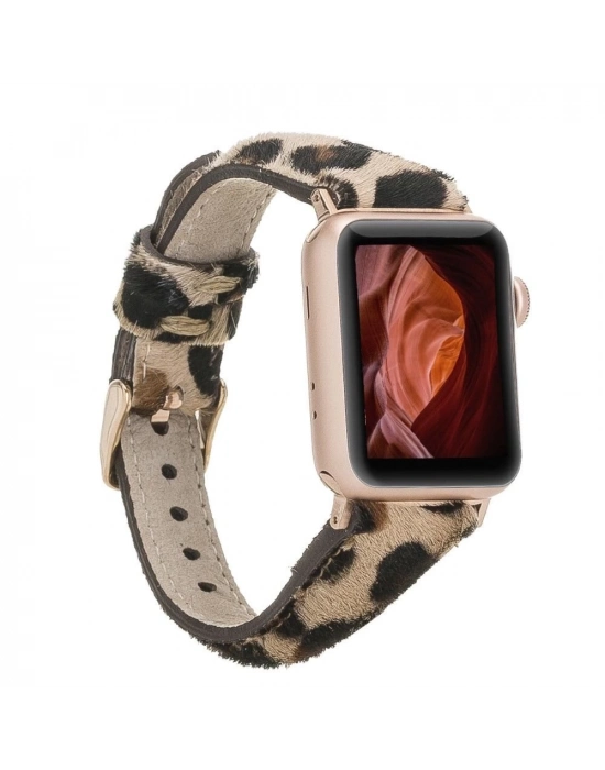ÇOK SATAN Apple Watch Uyumlu Deri Kordon 42-44-45mm Slim LE01N