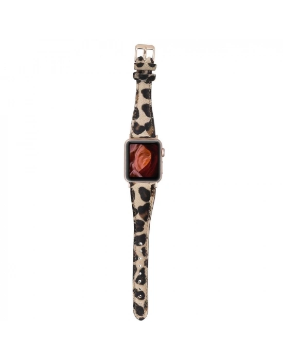 ÇOK SATAN Apple Watch Uyumlu Deri Kordon 42-44-45mm Slim LE01N