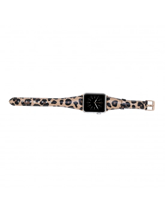 ÇOK SATAN Apple Watch Uyumlu Deri Kordon 42-44-45mm Slim LE02N