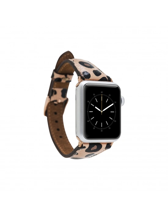 ÇOK SATAN Apple Watch Uyumlu Deri Kordon 42-44-45mm Slim LE02N