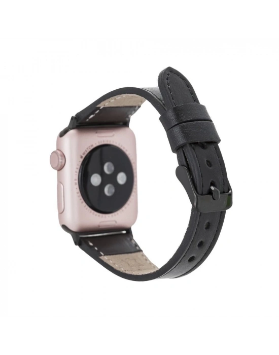 ÇOK SATAN Apple Watch Uyumlu Deri Kordon 42-44-45mm Slim RST1