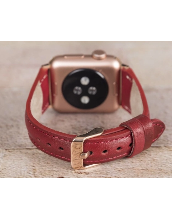 ÇOK SATAN Apple Watch Uyumlu Deri Kordon 42-44-45mm Slim V4EF
