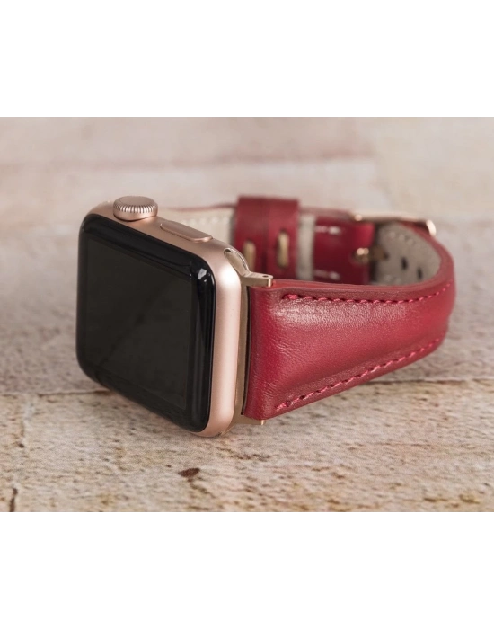 ÇOK SATAN Apple Watch Uyumlu Deri Kordon 42-44-45mm Slim V4EF