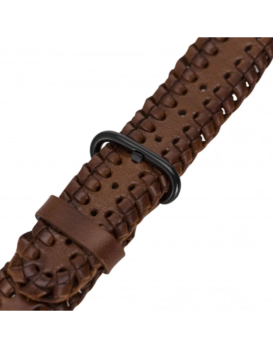 ÇOK SATAN Apple Watch Uyumlu Deri Kordon 42-44-45mm SM58 RST2EF