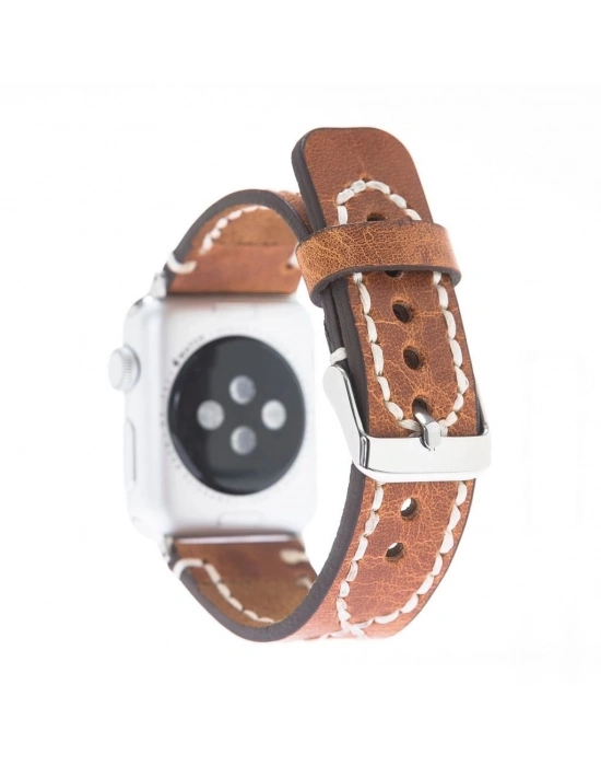 ÇOK SATAN Apple Watch Uyumlu Deri Kordon 42-44-45mm V18 Daniel