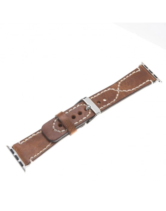 ÇOK SATAN Apple Watch Uyumlu Deri Kordon 42-44-45mm V18 Daniel