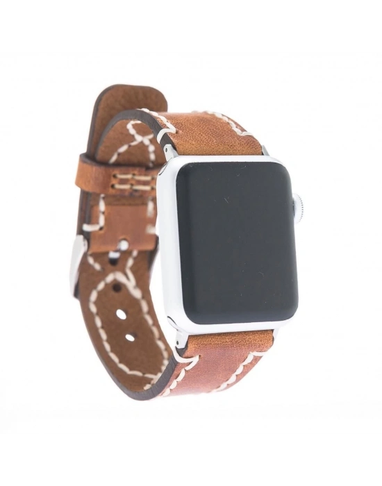 ÇOK SATAN Apple Watch Uyumlu Deri Kordon 42-44-45mm V18 Daniel