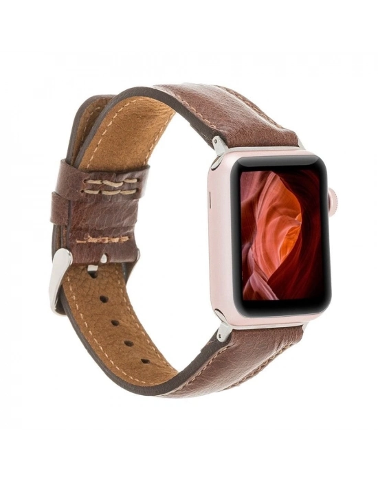 ÇOK SATAN Apple Watch Uyumlu Deri Kordon 42-44-45mm VS5