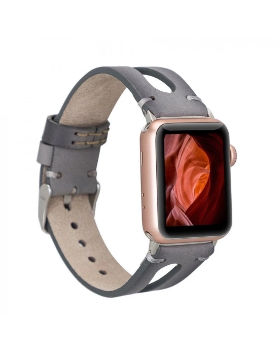 ÇOK SATAN Apple Watch Uyumlu Deri Kordon BA2 42-44-45mm RST9EF