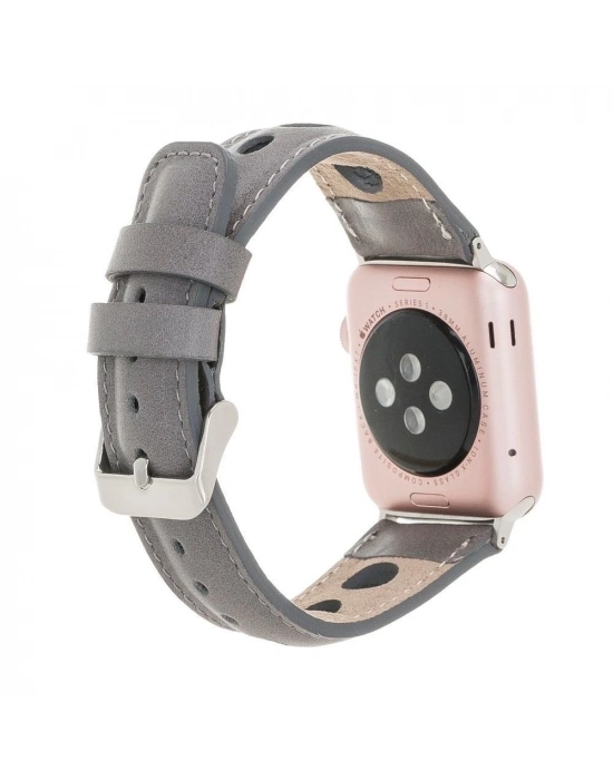 ÇOK SATAN Apple Watch Uyumlu Deri Kordon Çember 42-44-45mm RST9